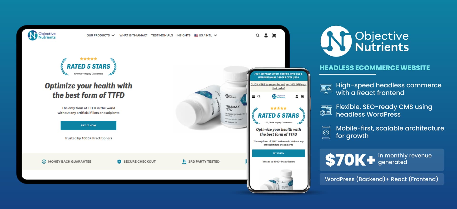 Building a High-Performance Headless Commerce Experience for a Growing Nutrition Brand